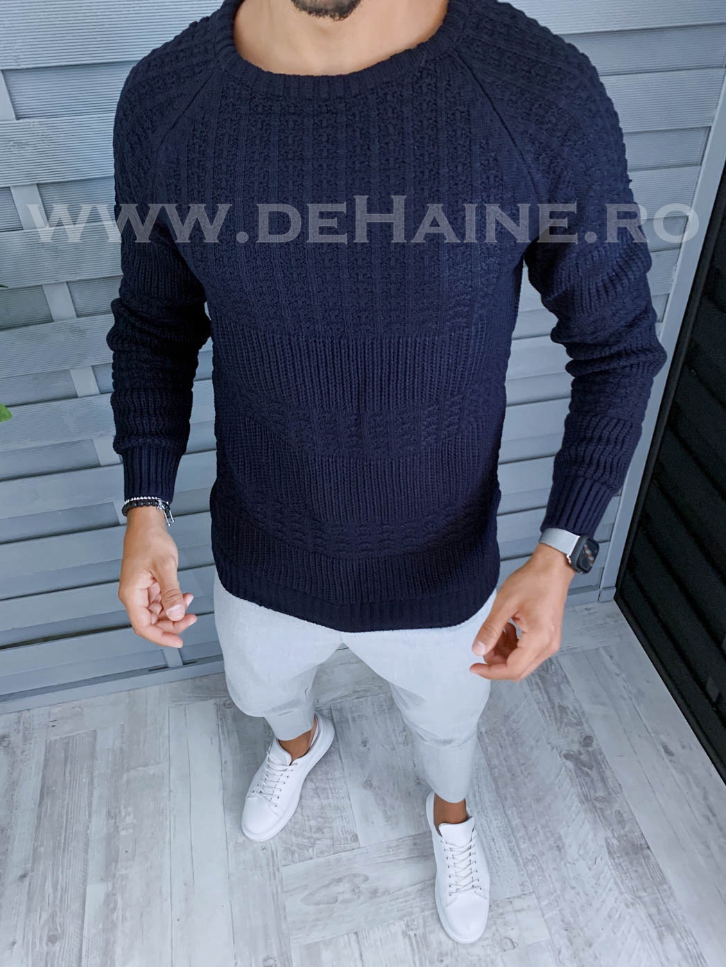 Pulover barbati gros slim fit zr b2055 100-4